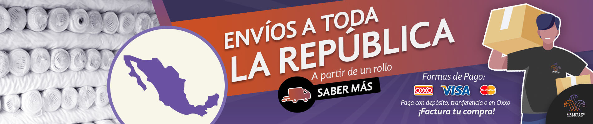 Envios A Toda La Republica Tela Para Producto Publicitario