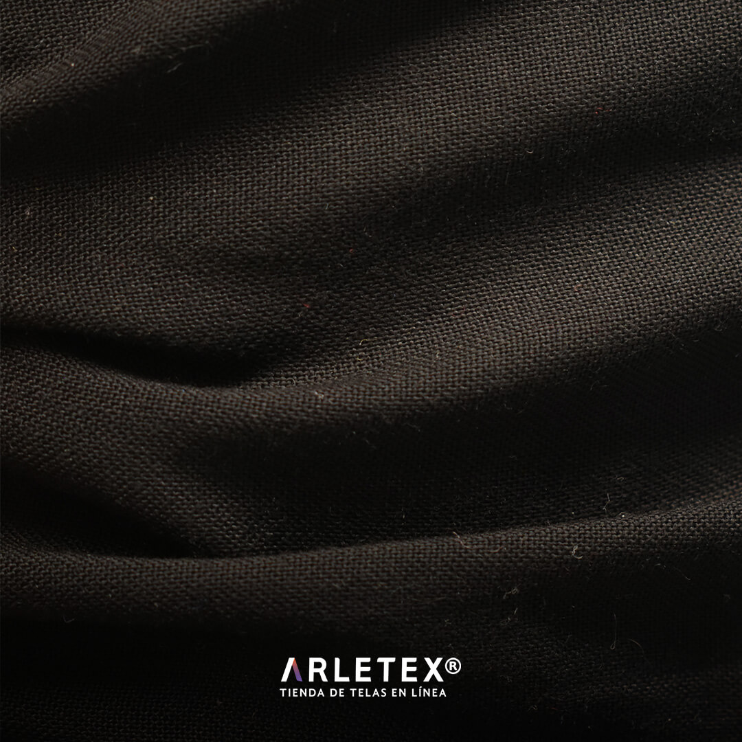 Tela Rayón Chalis Color Negro