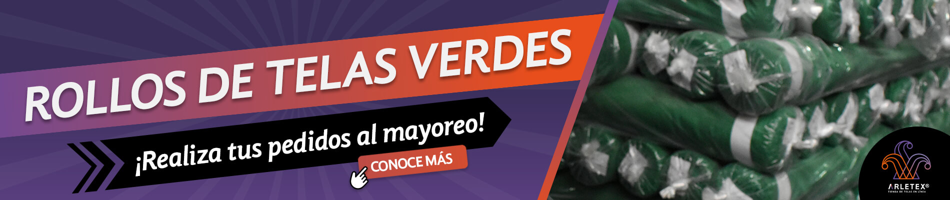 Rollos De Tela Verde