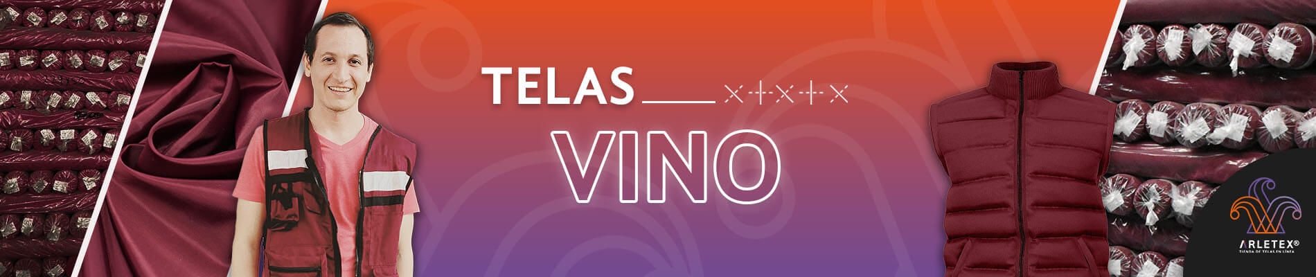 Slide Telas Color Vino