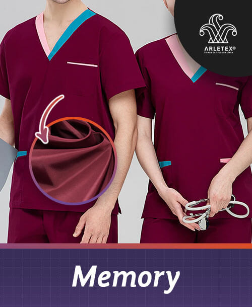 Tela Color Vino Tinto Memory