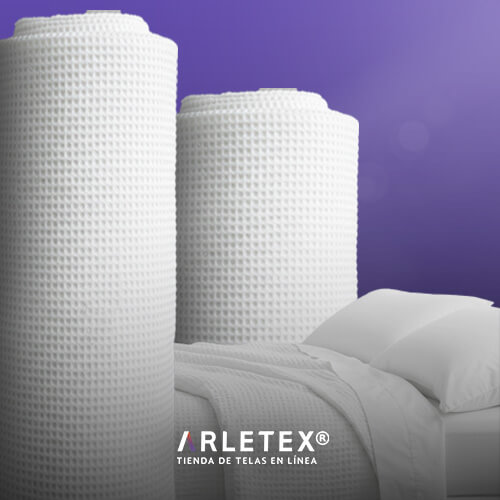 Tela waffle para ropa de cama