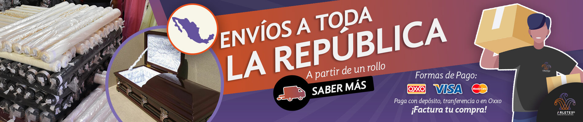 Envios A Toda La Republica Tela Para Caja De Muerto