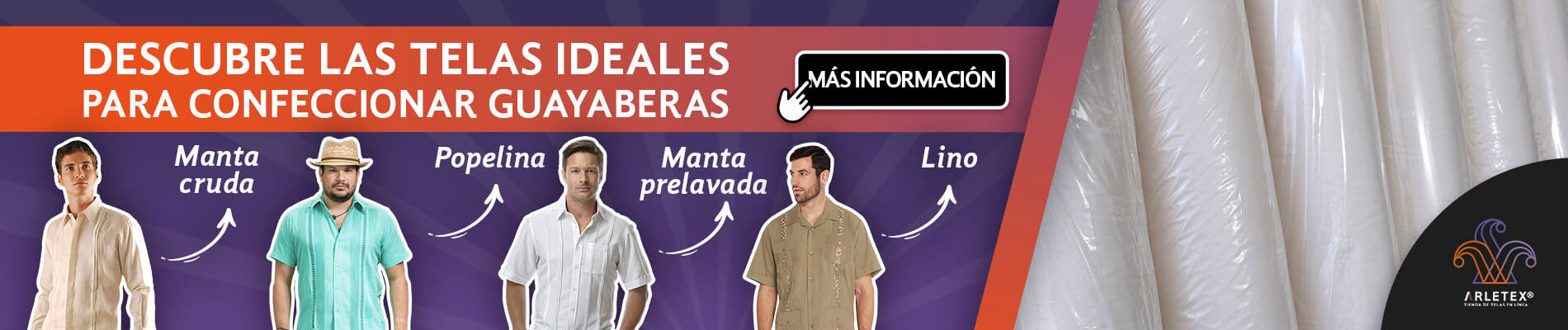 Envios Tela Para Guayaberas