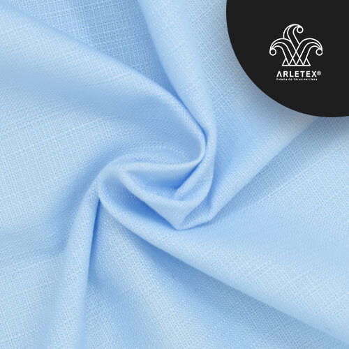 Tela Lino Azul Cielo