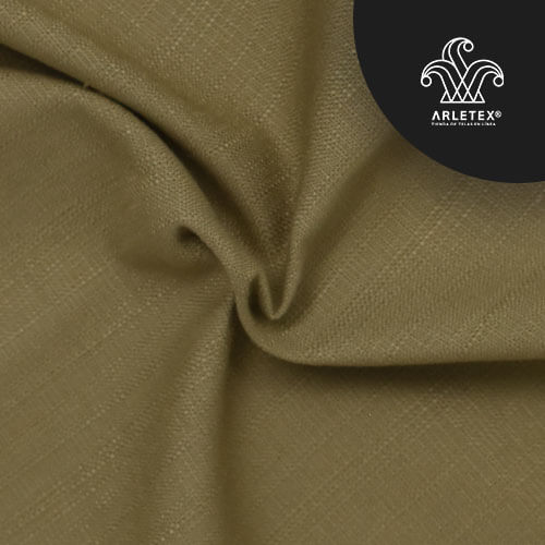 Tela Lino Color Kaki