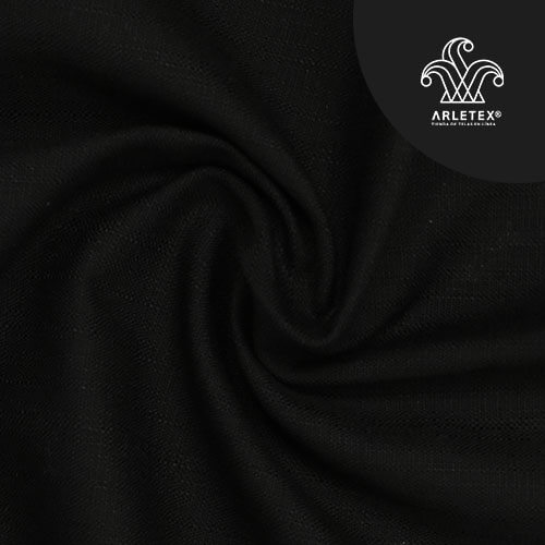 Tela Lino Color Negro