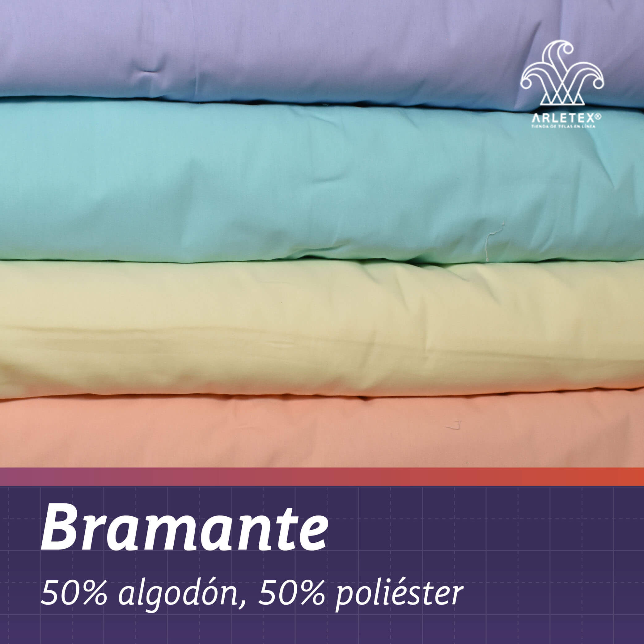 Tela Bramante 50% Algodón 50% Poliéster