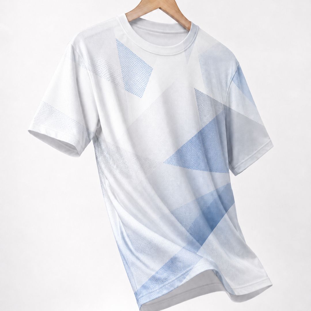 Playera sublimada en tela brush con spandex