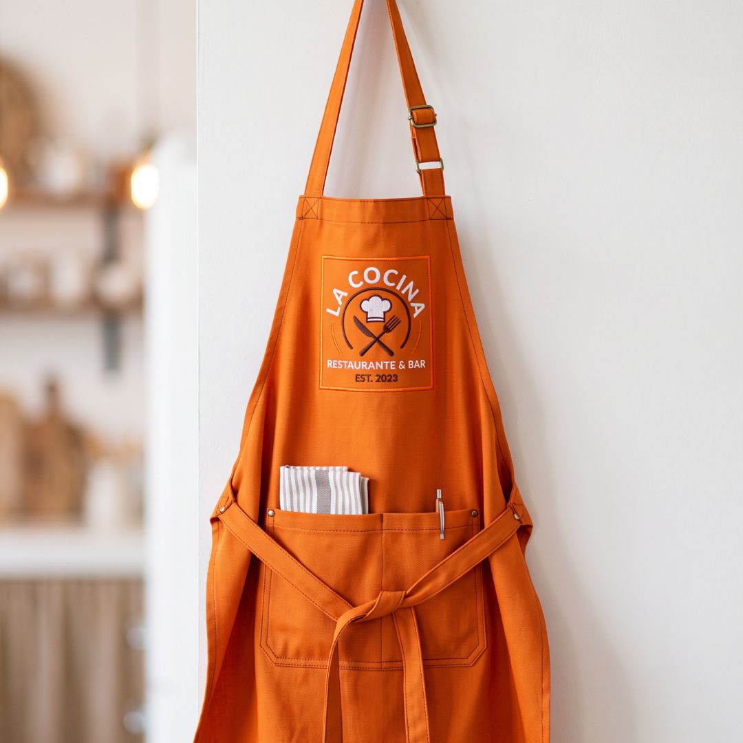 Mandiles personalizados en tela gabardina metepec