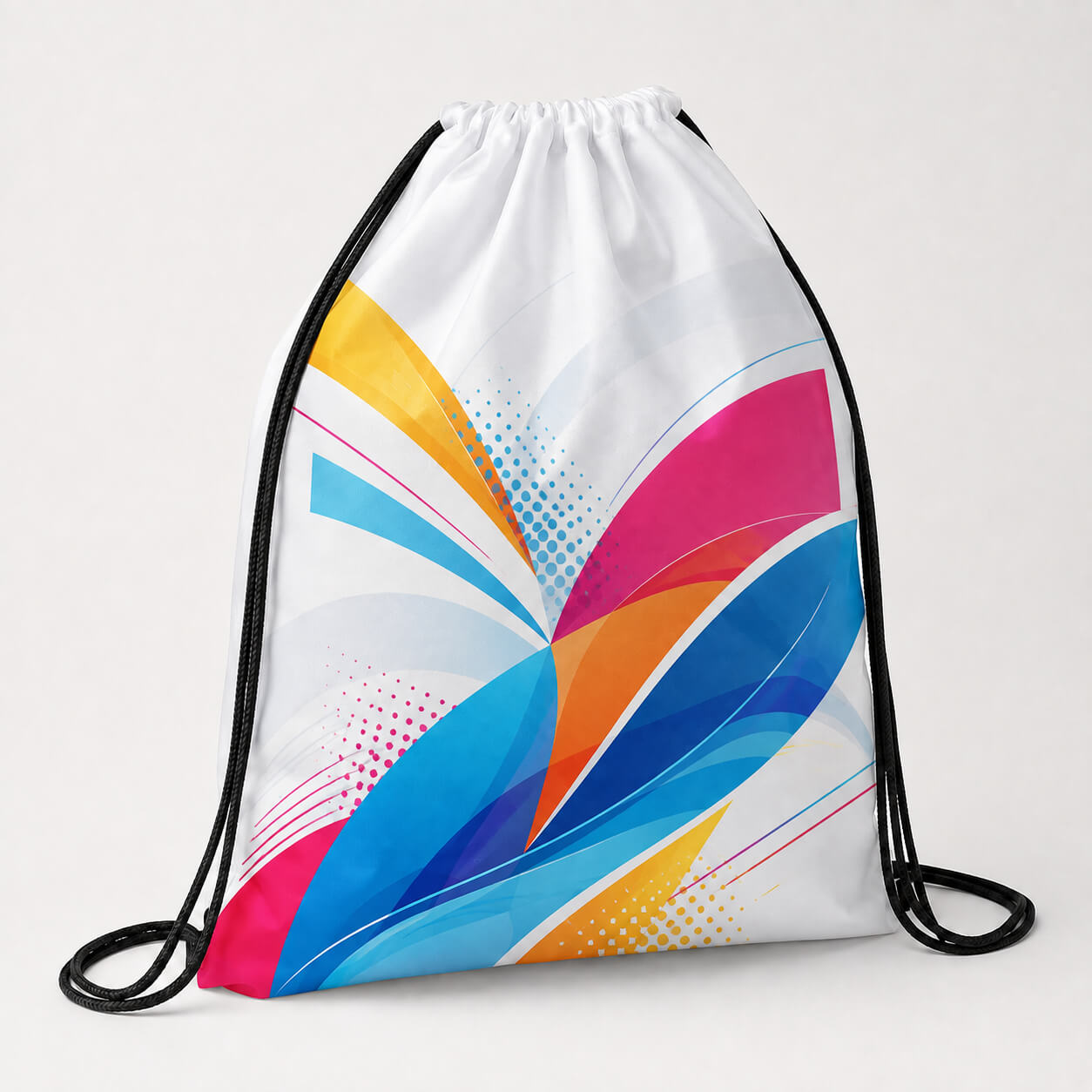Bolsa publicitaria sublimada en tela tafeta forro