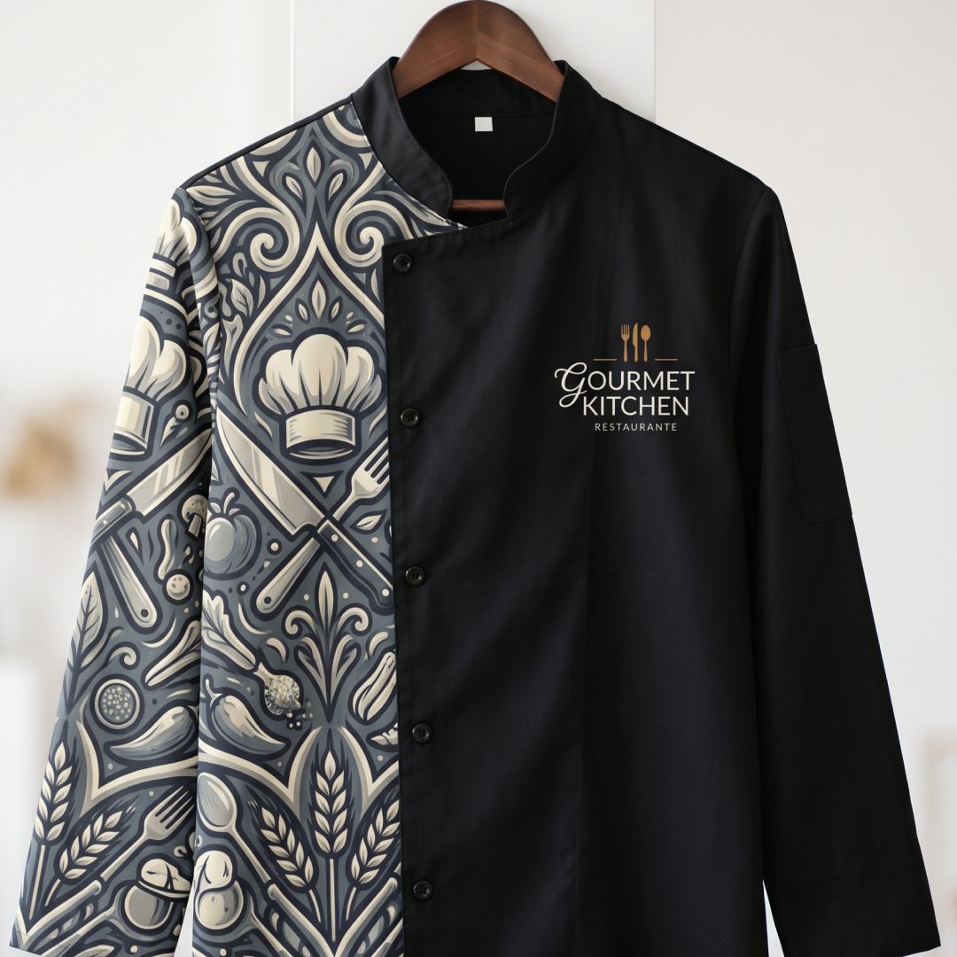 Uniformes de chef sublimados en tela diamante