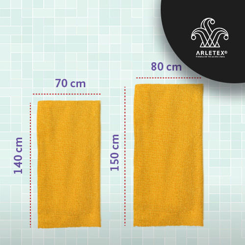 Pack 2 toallas de baño fabricada con algodón de calidad color rosa 50 x 100  cm toalla ducha suave al tacto rápido secado