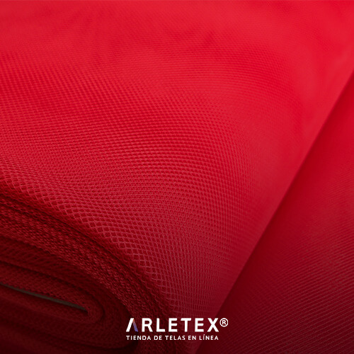 Tul 70 color Rojo Arletex