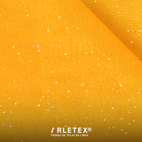 Tul Glitter Mango Arletex