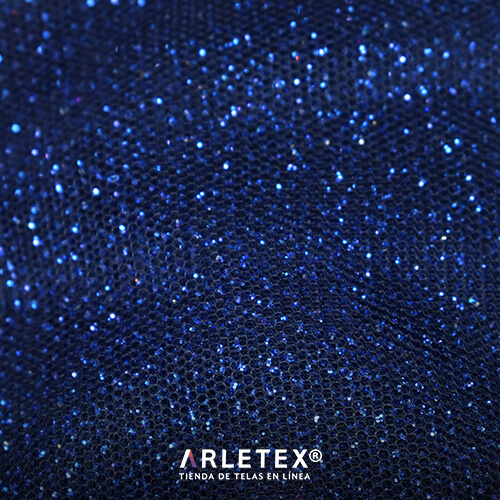 Tul Glitter Azul Marino Arletex