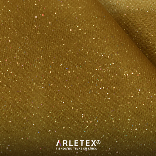 Tul Glitter Oro Arletex