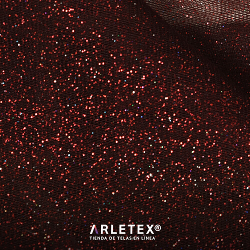 Tul Glitter Vino Arletex