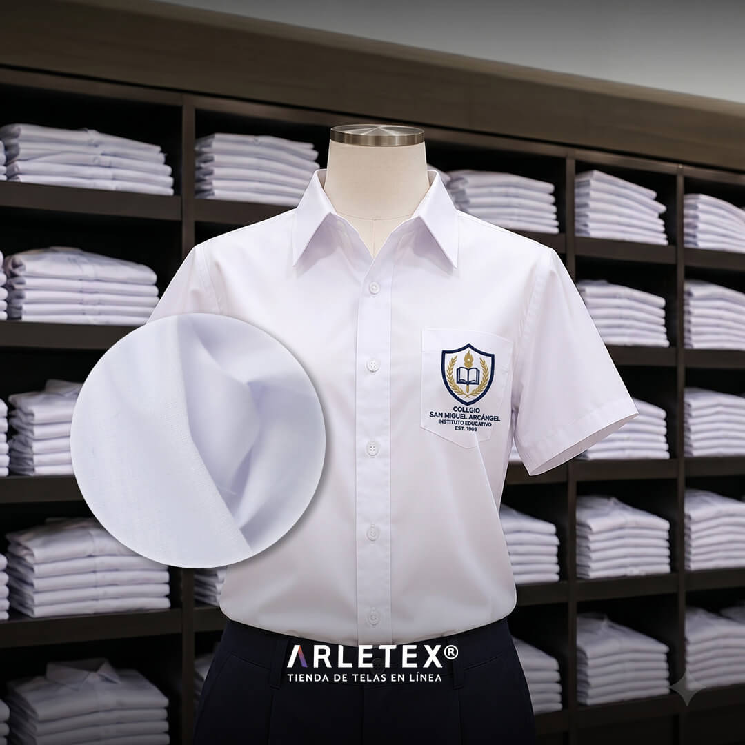 Popelina Plus 80/20 para camisas de uniforme