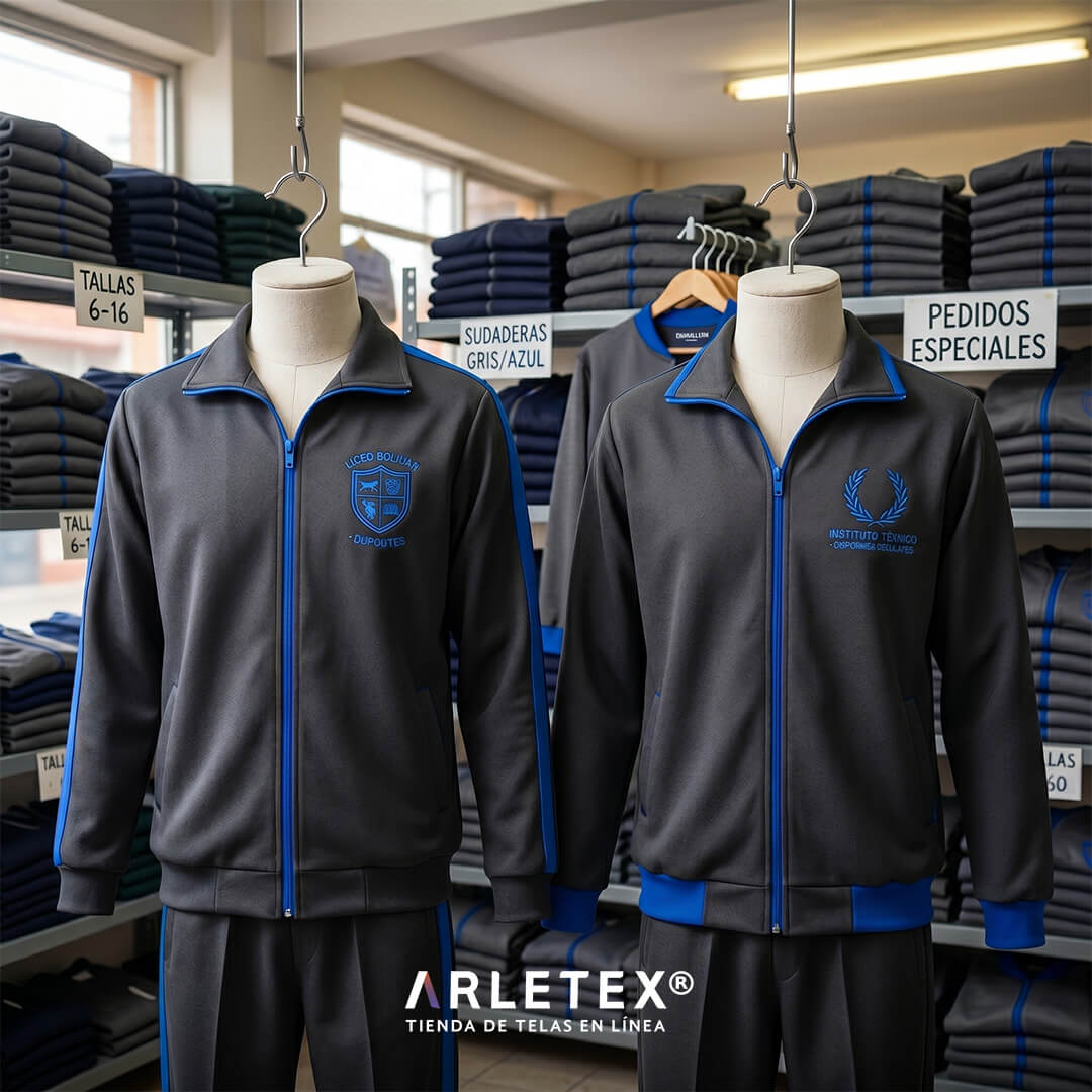 Tela Sportock para sudaderas escolares