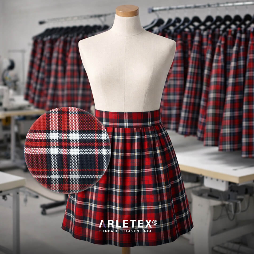 Tela Escocesa para faldas escolares