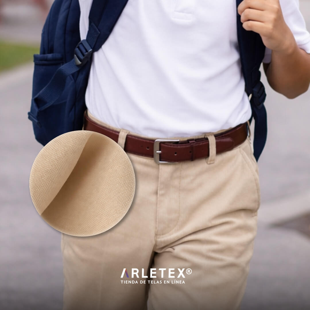 Tela Tafetán para pantalón escolar