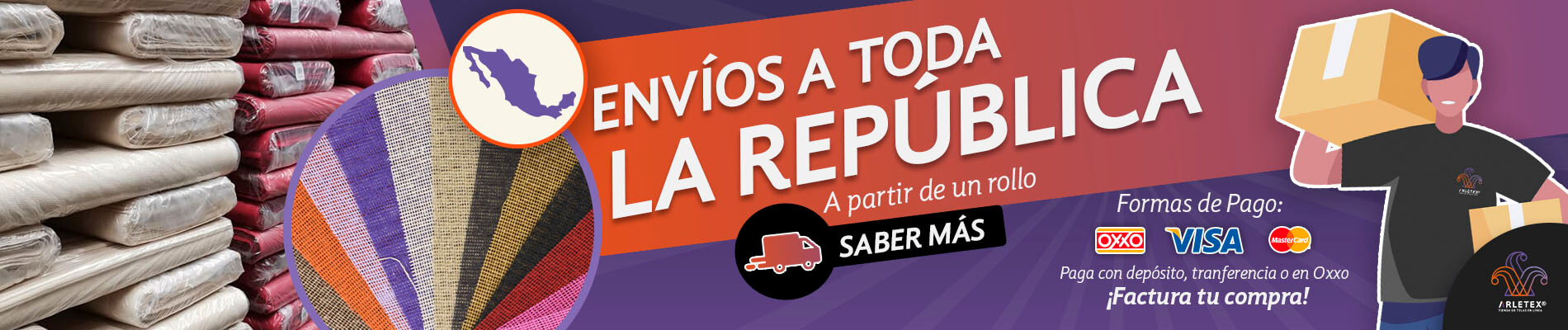 Banner Envíos Tela Yute