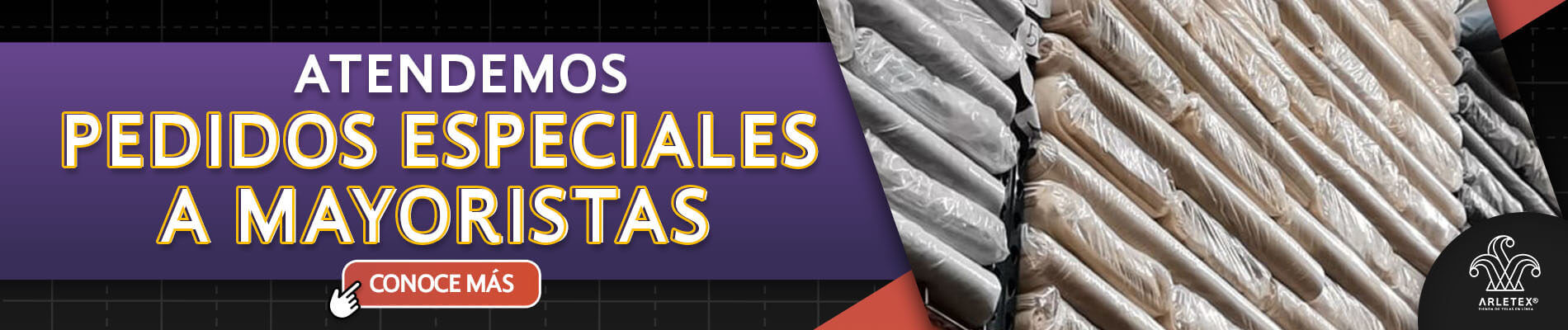 Banner Pedidos Tela Yute