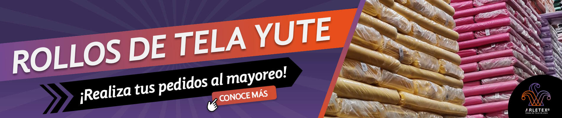 Banner Rollos Tela Yute