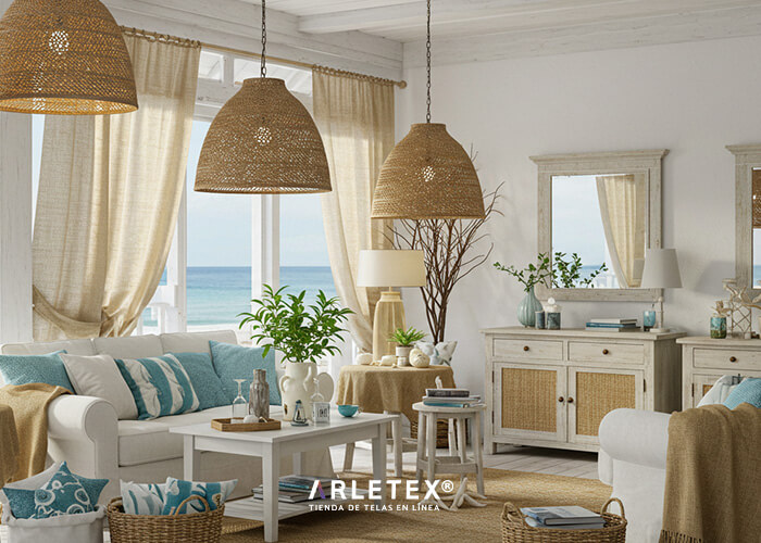 Yute Fibras Naturales Para Decoración Costera