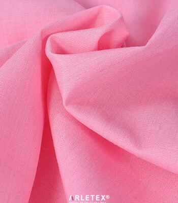 Tela popelina rosa pastel lisa Arletex