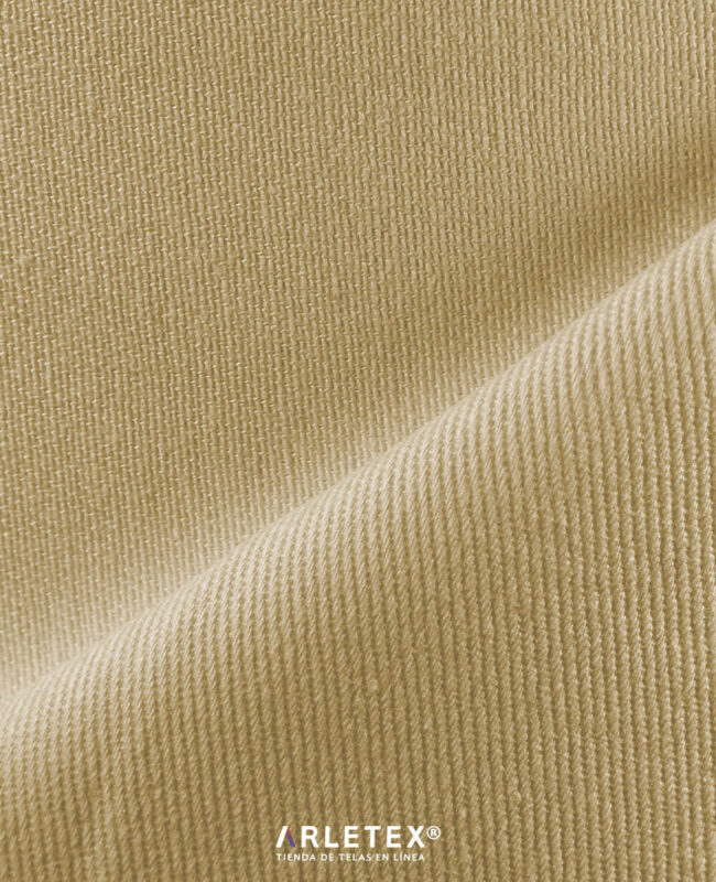 Tela Gabardina Close Kaki Arletex