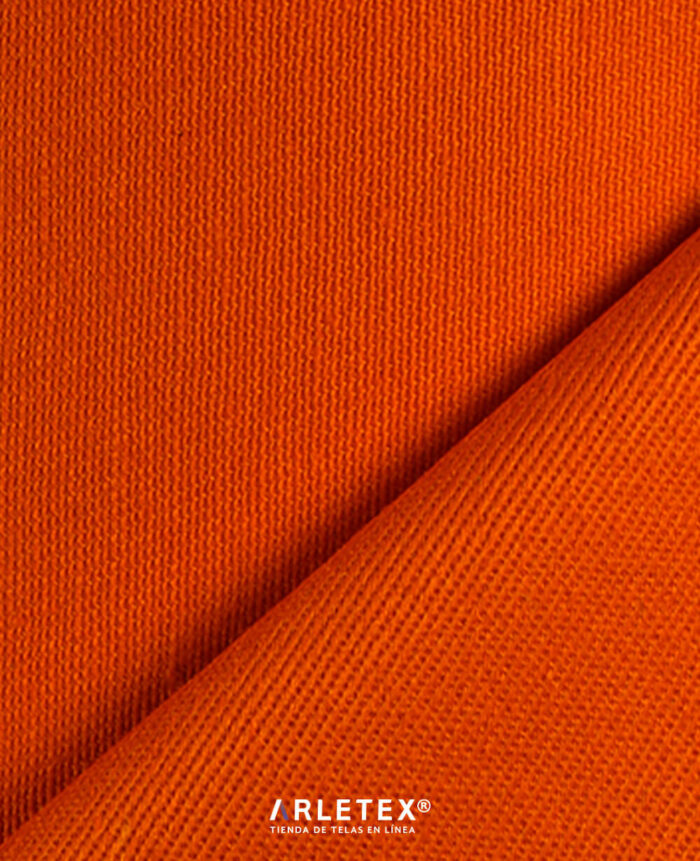 Tela Gabardina Close Naranja Arletex