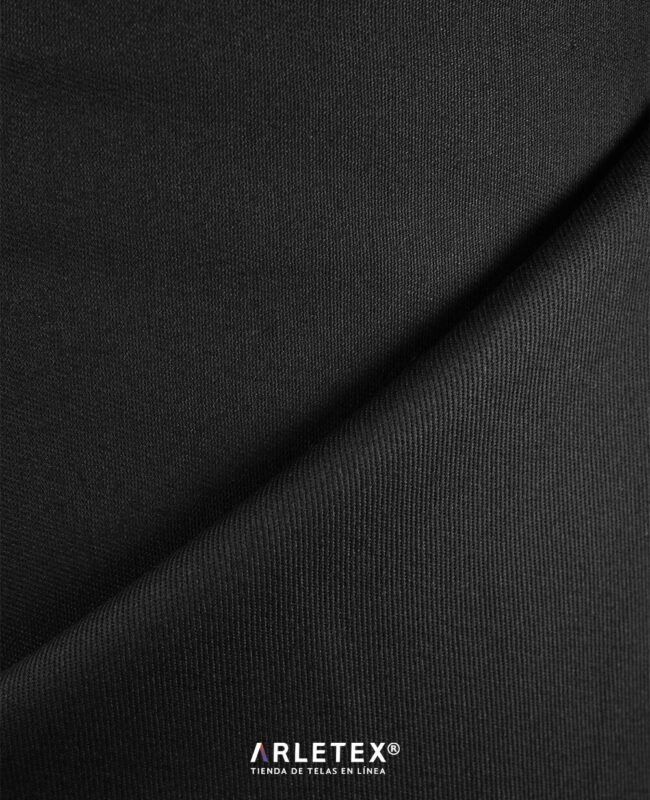 Tela Gabardina Negro Arletex
