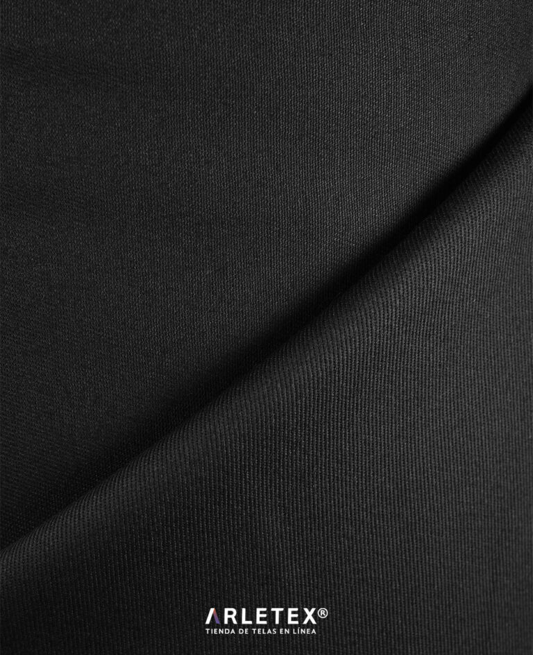 Tela Gabardina Negro Arletex