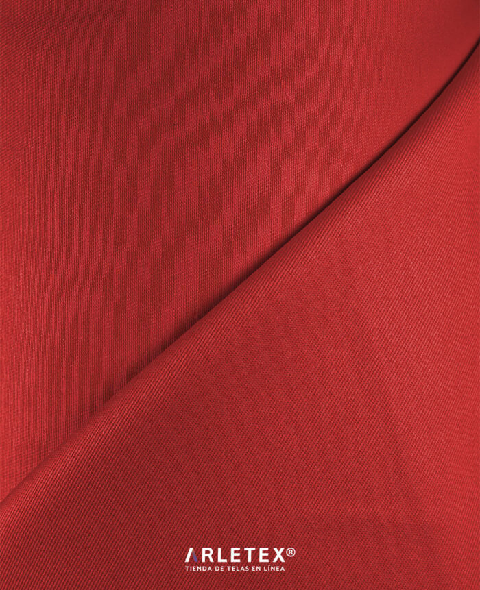 Tela Gabardina Rojo Arletex