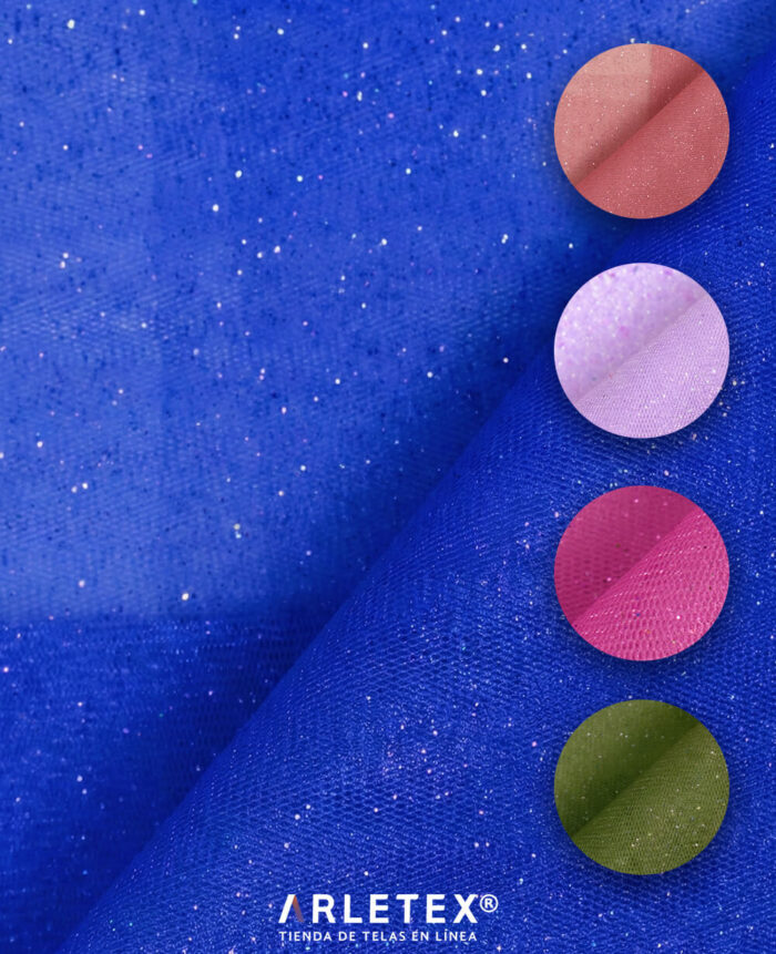 Colorido de Tul Glitter 2
