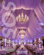 tul con glitter para decoración