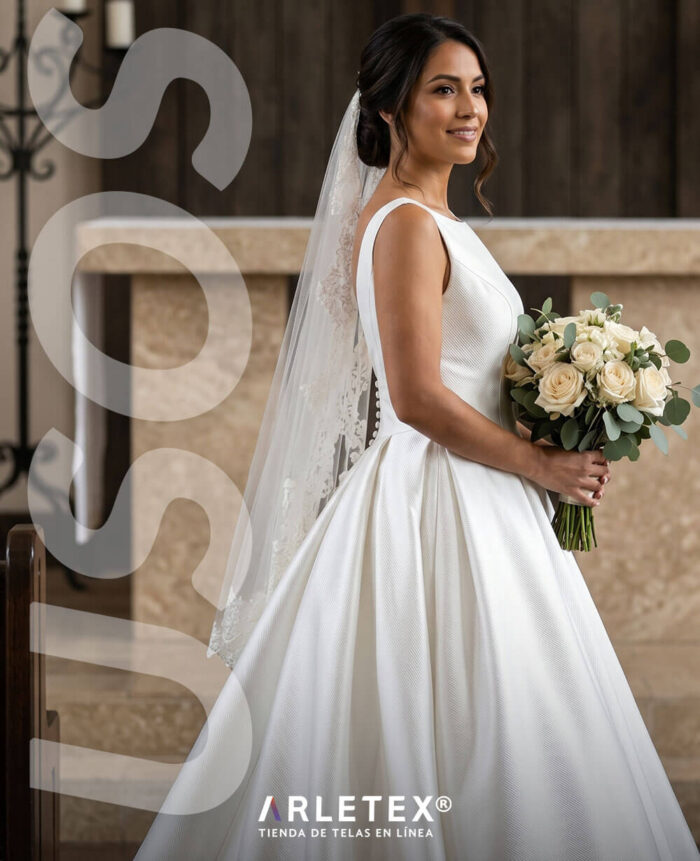 Tela Razo Portugués para Vestidos de Fiesta y Novia